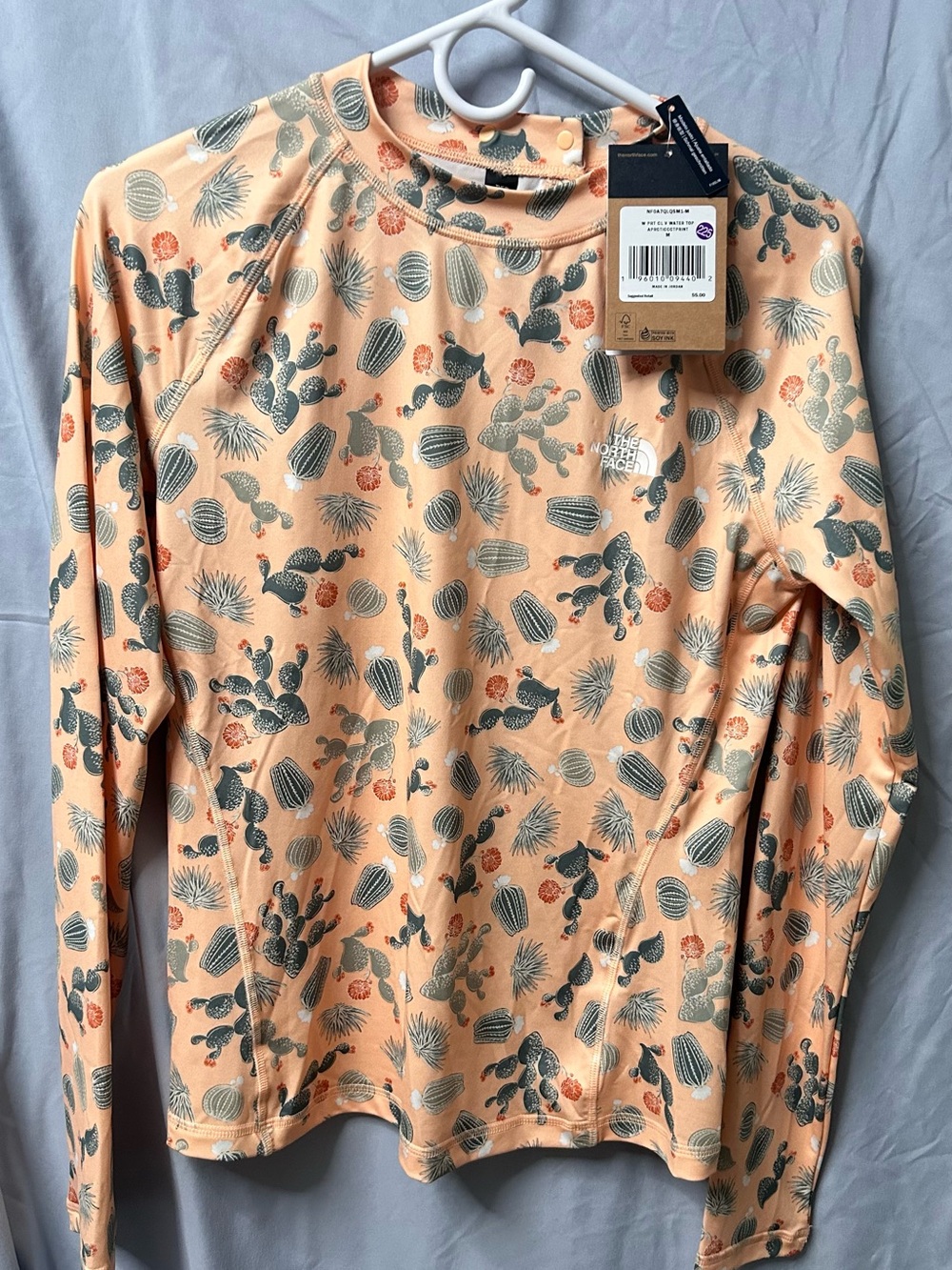 The North Face Peach Cactus-Print Long Sleeve Tee